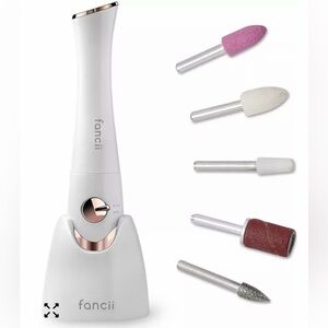 Fancii Mynt Mani Pedi Set with UV Dryer White Rosegold NEW NIB